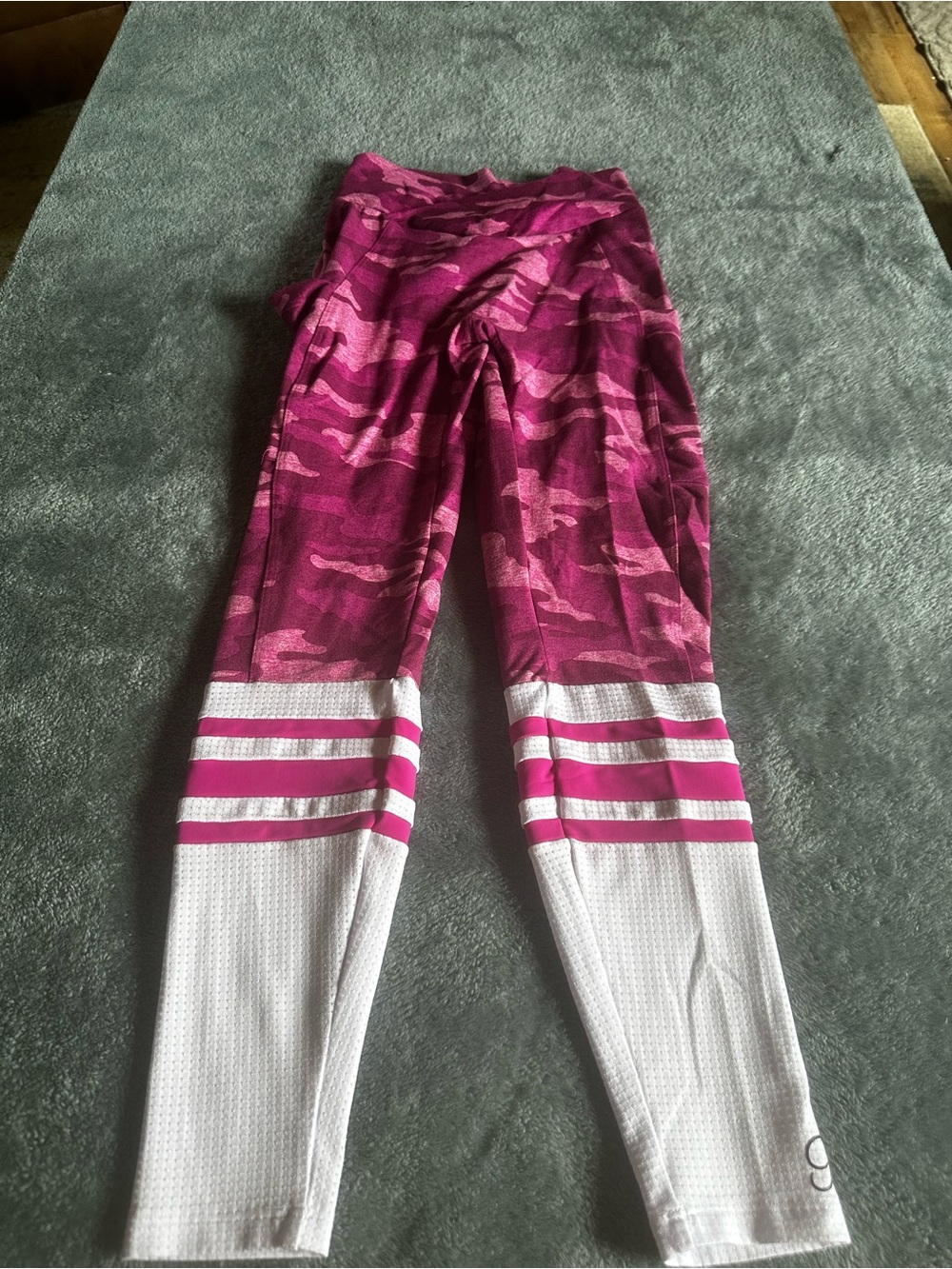 Bombshell Sportswear Pink Camo & White Leggings